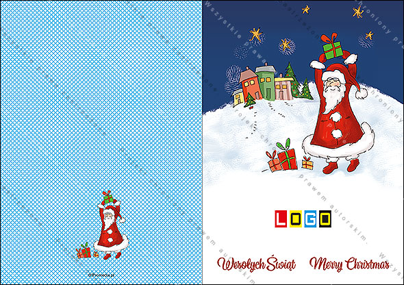 Kartki świąteczne nieskładane - BN1-034 awers