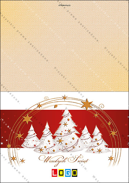 Kartki świąteczne nieskładane - BN1-135 awers