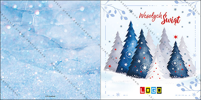Kartki świąteczne nieskładane - BN2-013 awers