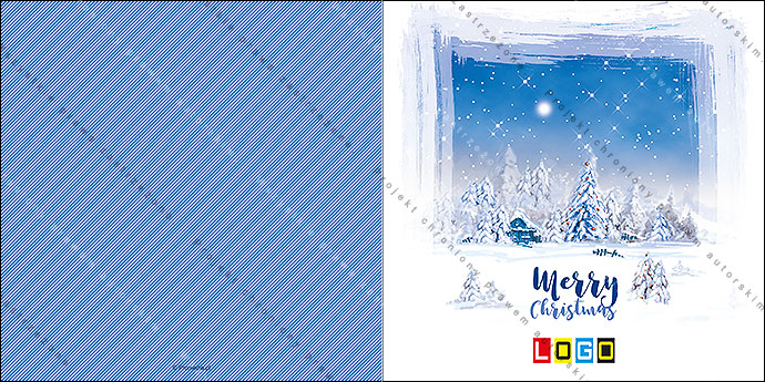 Kartki świąteczne nieskładane - BN2-097 awers