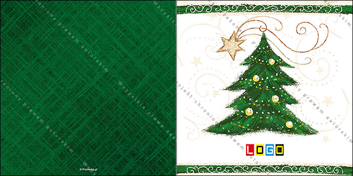 Kartki świąteczne nieskładane - BN2-234 awers