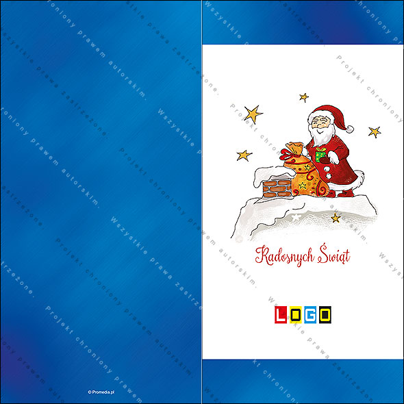 Kartki świąteczne nieskładane - BN3-186 awers