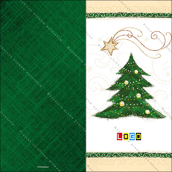 Kartki świąteczne nieskładane - BN3-234 awers